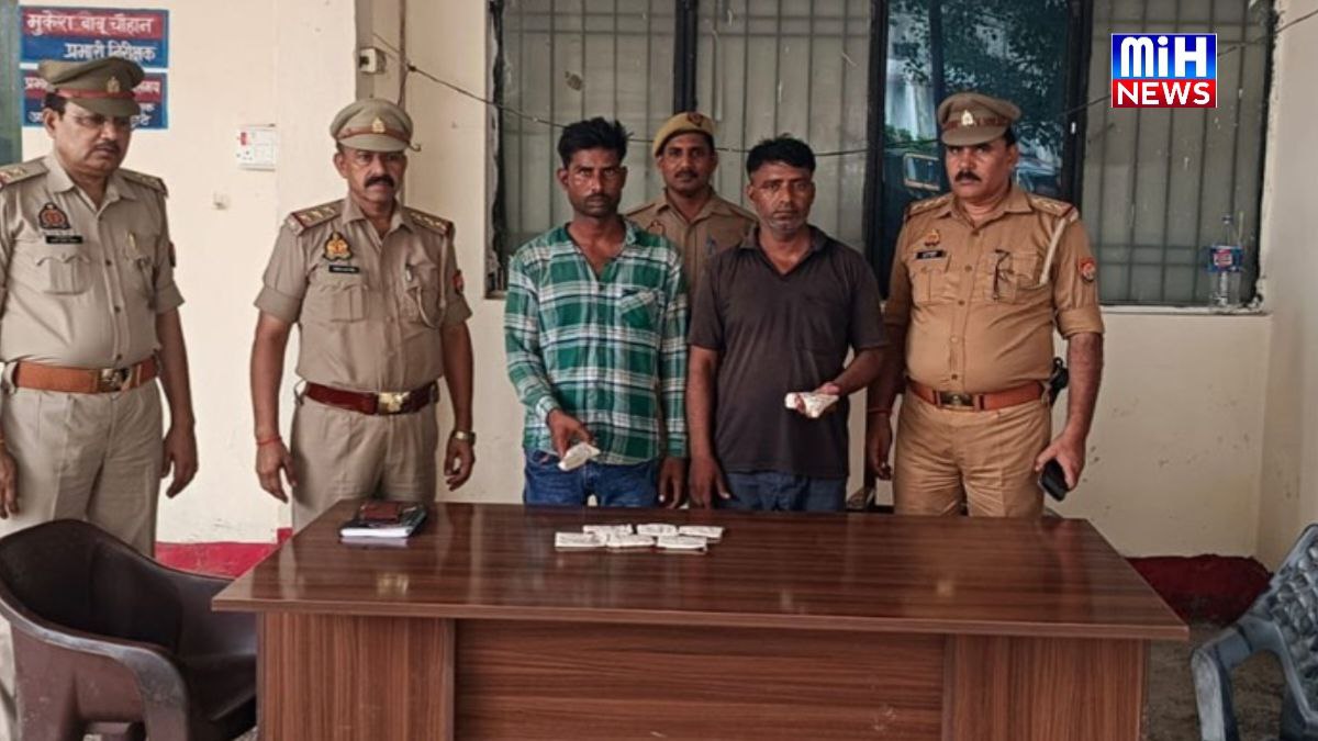 बिधूना पुलिस ने दो चोरों को चोरी के माल के साथ किया गिरफ्तार